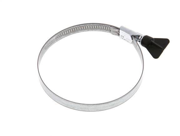90 - 110 mm Hose Clamp with a Galvanised Steel 12 mm band With Butterfly Handle - Norma [2 Pieces]