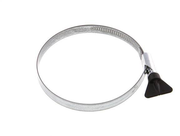 90 - 110 mm Hose Clamp with a Galvanised Steel 12 mm band With Butterfly Handle - Norma [2 Pieces]