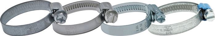 70 - 90 mm Hose Clamp with a Galvanised Steel 9 mm band - Aba [5 Pieces]