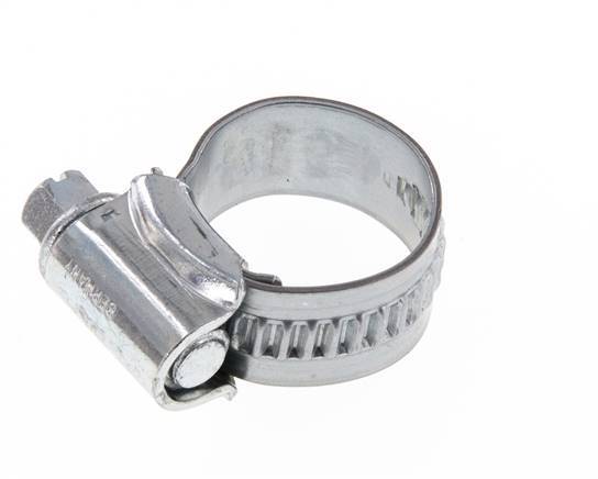 12 - 20 mm Hose Clamp with a Galvanised Steel 12 mm band - Ideal [10 Pieces]
