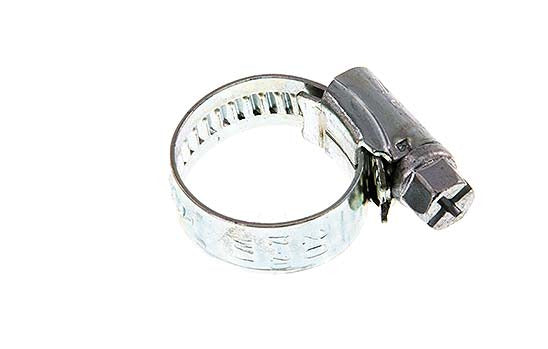 Abrazadera de manguera de 20 - 32 mm con banda de acero galvanizado de 9 mm - Ideal [10 piezas]