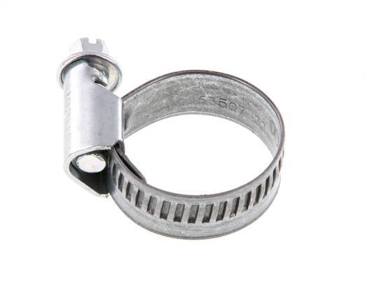 16 - 27 mm Hose Clamp with a Galvanised Steel 12 mm band - Norma [10 Pieces]