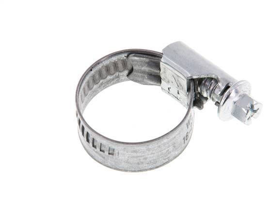 16 - 27 mm Hose Clamp with a Galvanised Steel 12 mm band - Norma [10 Pieces]