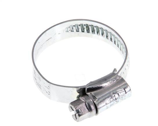 20 - 32 mm Hose Clamp with a Galvanised Steel 9 mm band - Ideal [10 Pieces]
