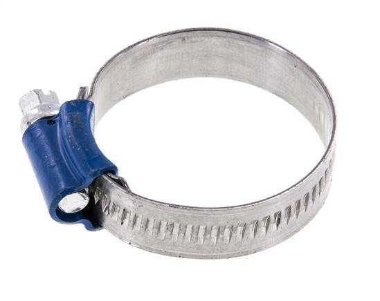 25 - 40 mm Hose Clamp with a Galvanised Steel 12 mm band - Aba [5 Pieces]