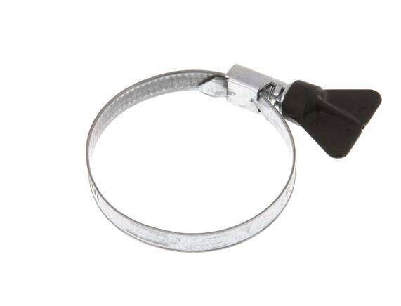 40 - 60 mm Hose Clamp with a Galvanised Steel 9 mm band With Butterfly Handle - Norma [5 Pieces]