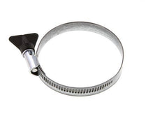 60 - 80 mm Hose Clamp with a Galvanised Steel 12 mm band With Butterfly Handle - Norma [5 Pieces]