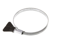 60 - 80 mm Hose Clamp with a Galvanised Steel 9 mm band With Butterfly Handle - Norma [5 Pieces]