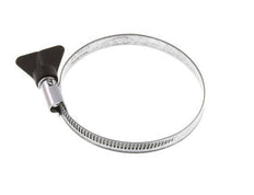 60 - 80 mm Hose Clamp with a Galvanised Steel 9 mm band With Butterfly Handle - Norma [5 Pieces]