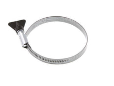 70 - 90 mm Hose Clamp with a Galvanised Steel 12 mm band With Butterfly Handle - Norma [2 Pieces]