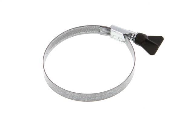 70 - 90 mm Hose Clamp with a Galvanised Steel 12 mm band With Butterfly Handle - Norma [2 Pieces]