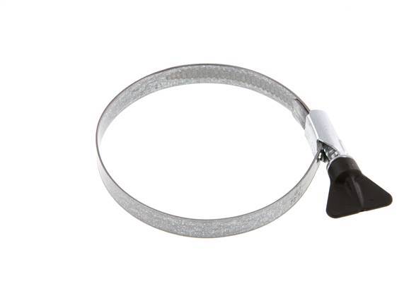 70 - 90 mm Hose Clamp with a Galvanised Steel 12 mm band With Butterfly Handle - Norma [2 Pieces]
