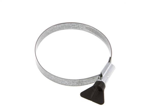 70 - 90 mm Hose Clamp with a Galvanised Steel 12 mm band With Butterfly Handle - Norma [2 Pieces]