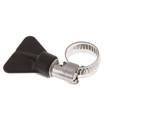 10 - 16 mm Hose Clamp with a Stainless Steel 304 9 mm band With Butterfly Handle - Norma [2 Pieces]