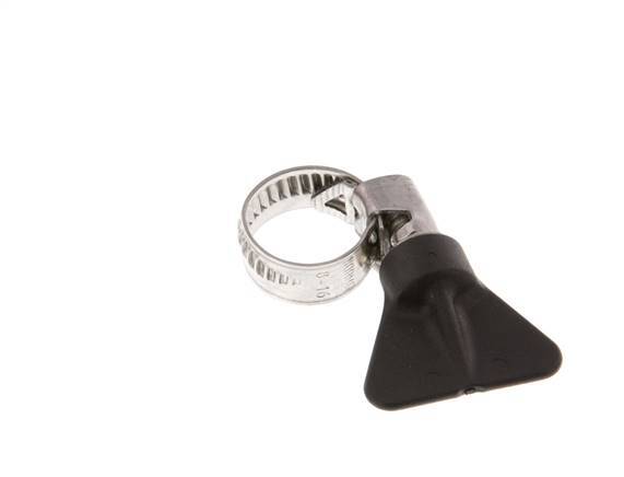 10 - 16 mm Hose Clamp with a Stainless Steel 304 9 mm band With Butterfly Handle - Norma [2 Pieces]