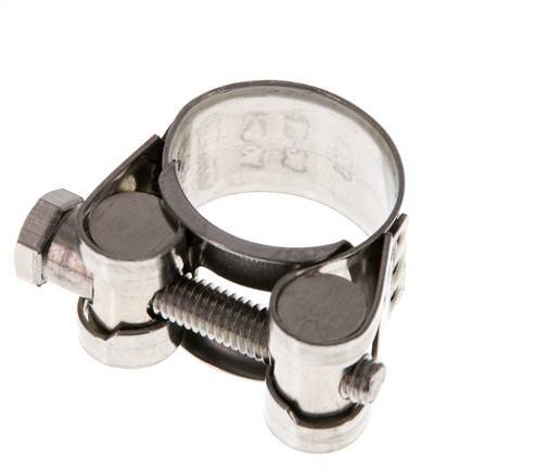 abrazadera de manguera de 23 - 25 mm con banda de acero inoxidable 304 de 18 mm - Norma
