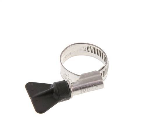 16 - 27 mm Hose Clamp with a Stainless Steel 304 12 mm band With Butterfly Handle - Norma [2 Pieces]