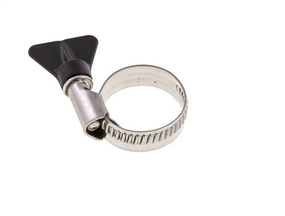 20 - 32 mm Hose Clamp with a Stainless Steel 304 12 mm band With Butterfly Handle - Norma [2 Pieces]