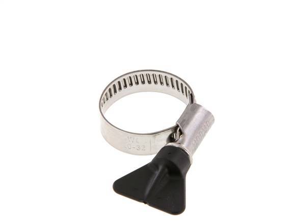 20 - 32 mm Hose Clamp with a Stainless Steel 304 12 mm band With Butterfly Handle - Norma [2 Pieces]