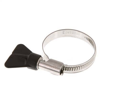 25 - 40 mm Hose Clamp with a Stainless Steel 304 9 mm band With Butterfly Handle - Norma [2 Pieces]