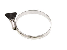 60 - 80 mm Hose Clamp with a Stainless Steel 304 12 mm band With Butterfly Handle - Norma [2 Pieces]