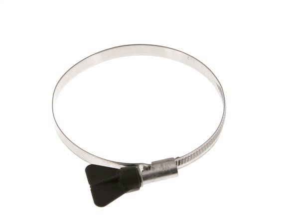 70 - 90 mm Hose Clamp with a Stainless Steel 304 9 mm band With Butterfly Handle - Norma [2 Pieces]