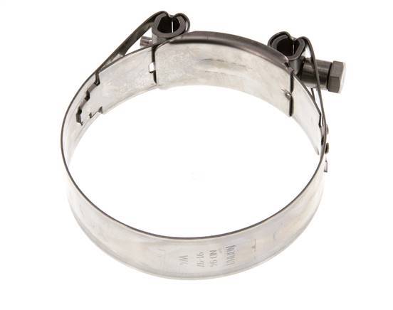 abrazadera de manguera de 91 - 97 mm con banda de acero inoxidable 304 de 25 mm - Norma