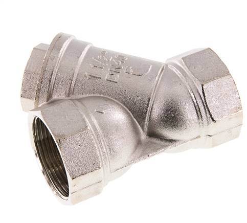 G1 1/2'' Filtro en Y 0.5mm Latón Niquelado NBR 20bar