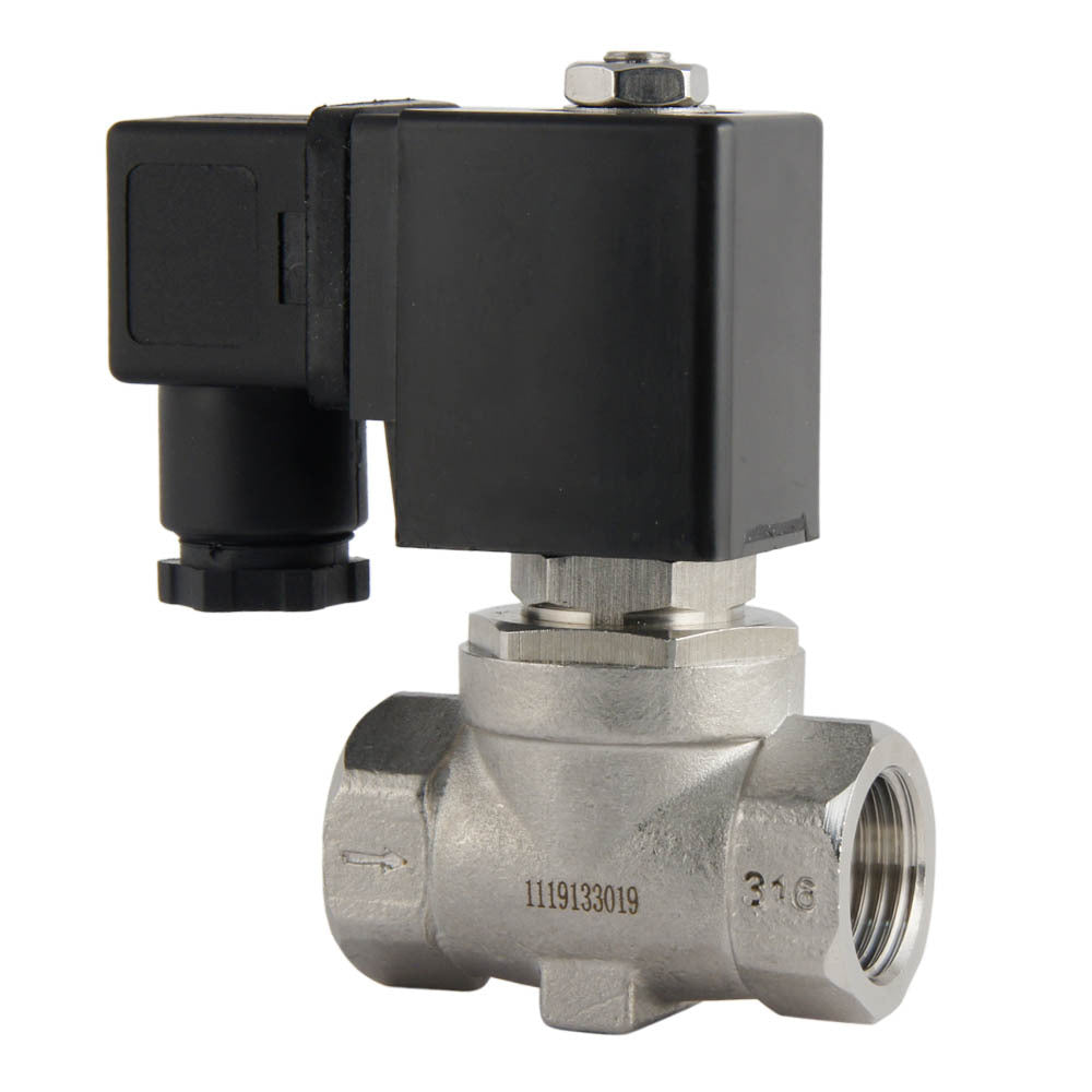 Electroválvula ST-SA 1/2'' acero inoxidable FKM 0-10bar 24V DC