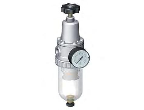 Filter-Regulator G1/2'' 1500 l/min 0.2-6.0bar/3-87psi Semi-Auto Metal Standard 2