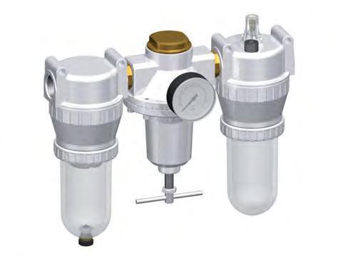 FRL 3-Part G3/4'' 4900 l/min 0.5-10.0bar/7-145psi Semi-Auto Polycarbonate Standard 5