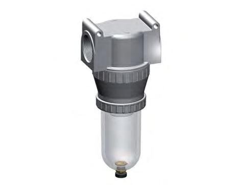 Filtro 40 micrones G1 1/4'' 12500l/min Jaula protectora automática de policarbonato Estándar 5