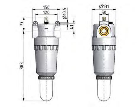 Lubricador G2'' Policarbonato Estándar 8