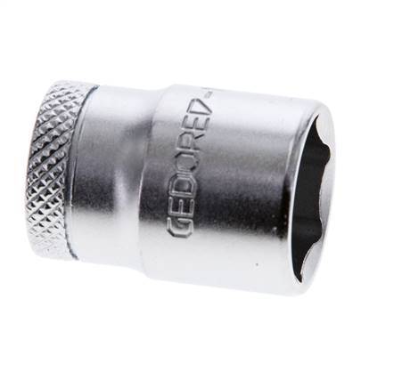 inserto de vaso de 1/4" Gedore para tornillos hexagonales exteriores de 13 mm