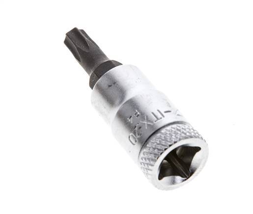 inserto de vaso de 1/4" Gedore para tornillos Torx internos TX25