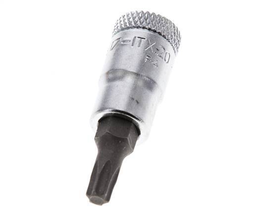 inserto de vaso de 1/4" Gedore para tornillos Torx internos TX25