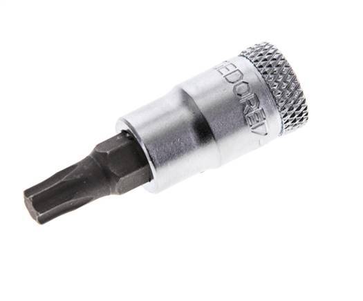 inserto de vaso de 1/4" Gedore para tornillos Torx internos TX27