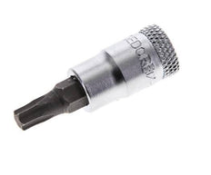 inserto de vaso de 1/4" Gedore para tornillos Torx internos TX27