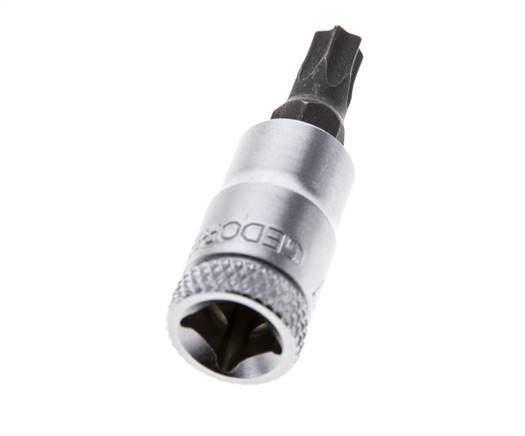 inserto de vaso de 1/4" Gedore para tornillos Torx internos TX27