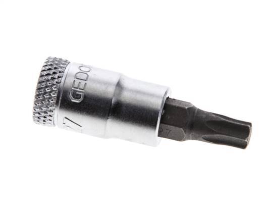 inserto de vaso de 1/4" Gedore para tornillos Torx internos TX27
