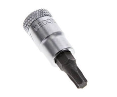 inserto de vaso de 1/4" Gedore para tornillos Torx internos TX27