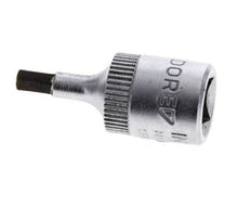 1/4" Gedore 28mm Long Pin Socket Insert for 3 mm Hexagonal Socket Screws