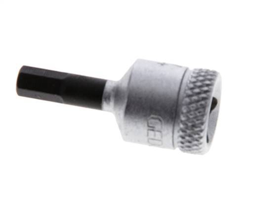 1/4" Gedore 28mm Long Pin Socket Insert for 4 mm Hexagonal Socket Screws
