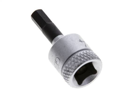 1/4" Gedore 28mm Long Pin Socket Insert for 4 mm Hexagonal Socket Screws