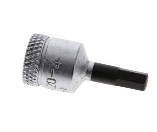 1/4" Gedore 28mm Long Pin Socket Insert for 4 mm Hexagonal Socket Screws