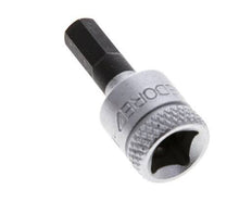 inserción de pasador largo de 1/4" Gedore de 28 mm para tornillos de cabeza hueca hexagonal de 5 mm