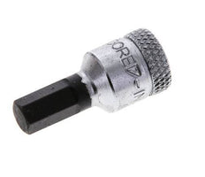 inserción de pasador largo de 1/4" Gedore de 28 mm para tornillos de cabeza hueca hexagonal de 6 mm