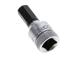 inserción de pasador largo de 1/4" Gedore de 28 mm para tornillos de cabeza hueca hexagonal de 6 mm