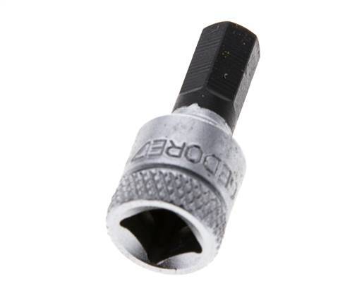 inserción de pasador largo de 1/4" Gedore de 28 mm para tornillos de cabeza hueca hexagonal de 6 mm