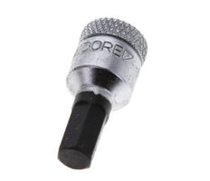 inserción de pasador largo de 1/4" Gedore de 28 mm para tornillos de cabeza hueca hexagonal de 6 mm
